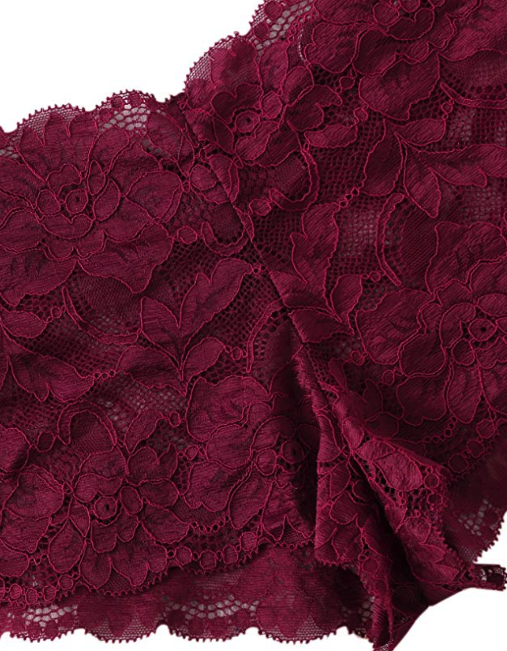 TIE FRONT LACE BRALETTE SET