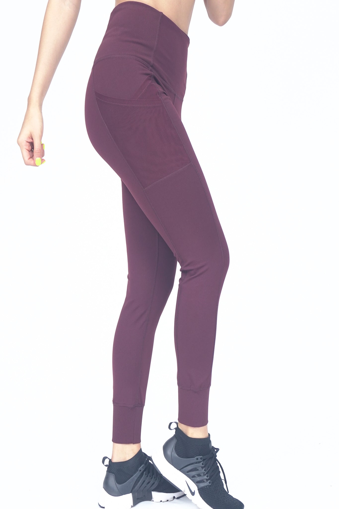 BURGUNDY LEGGINGS TWO PIECES