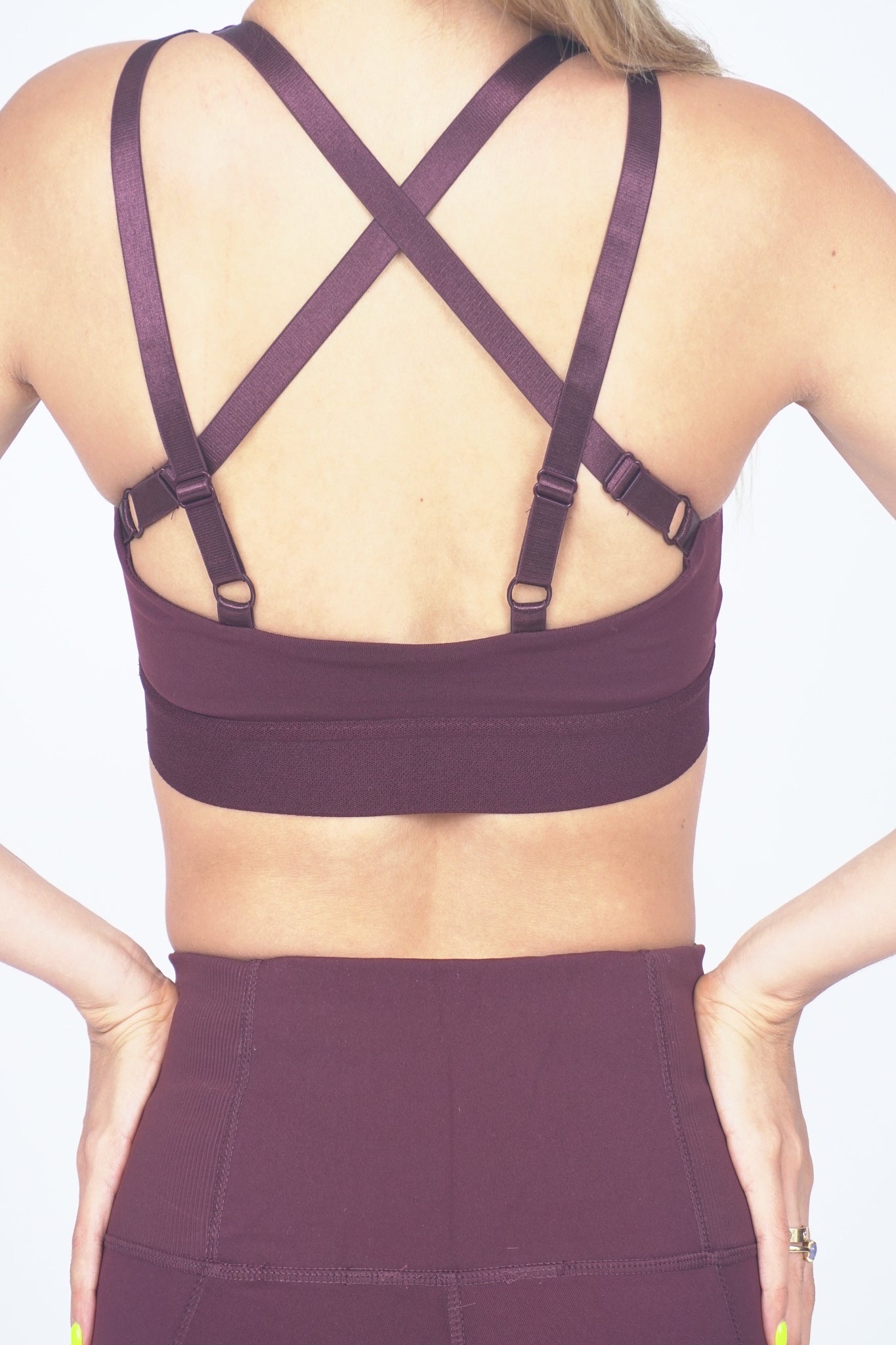 BURGUNDY LEGGINGS TWO PIECES