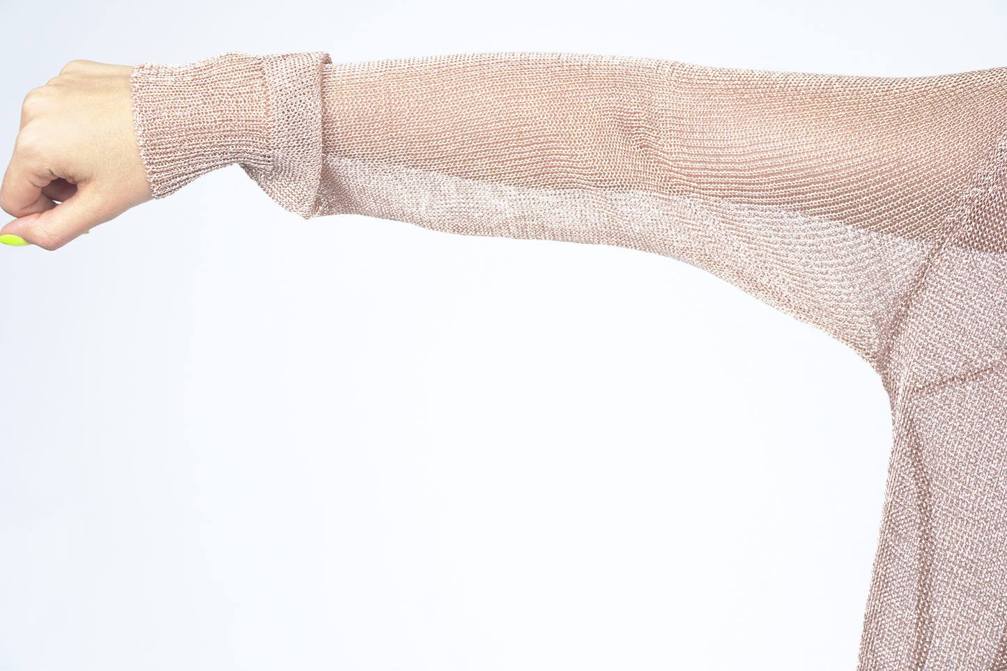 SUNSHINE METALLIC MESH CARDIGANS