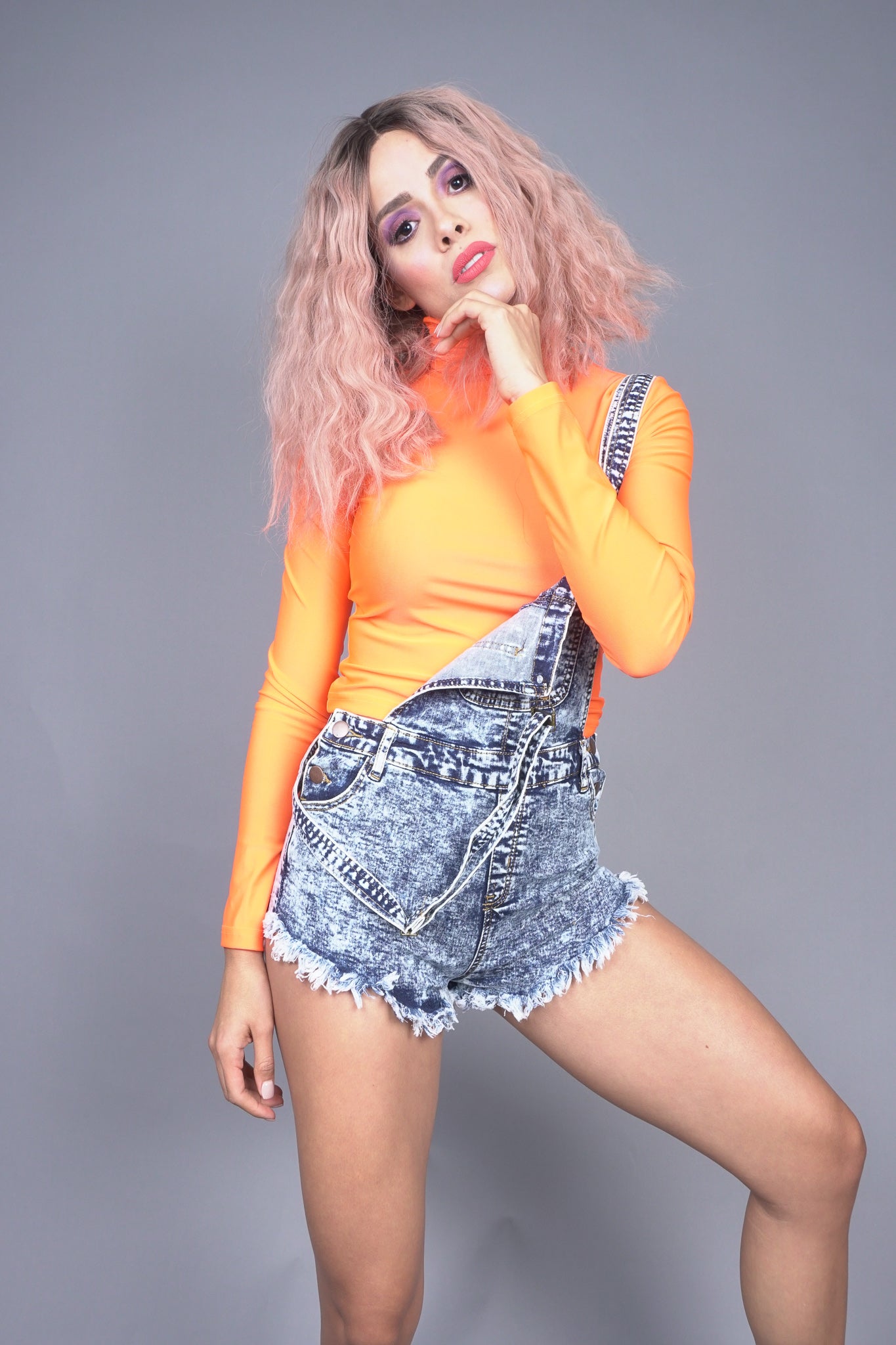 Orange Essential Turtleneck