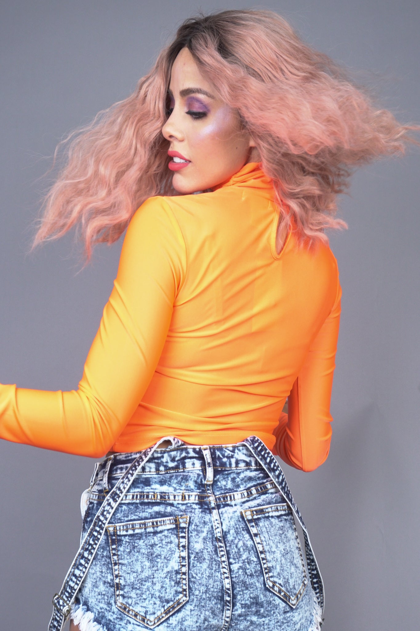 Orange Essential Turtleneck
