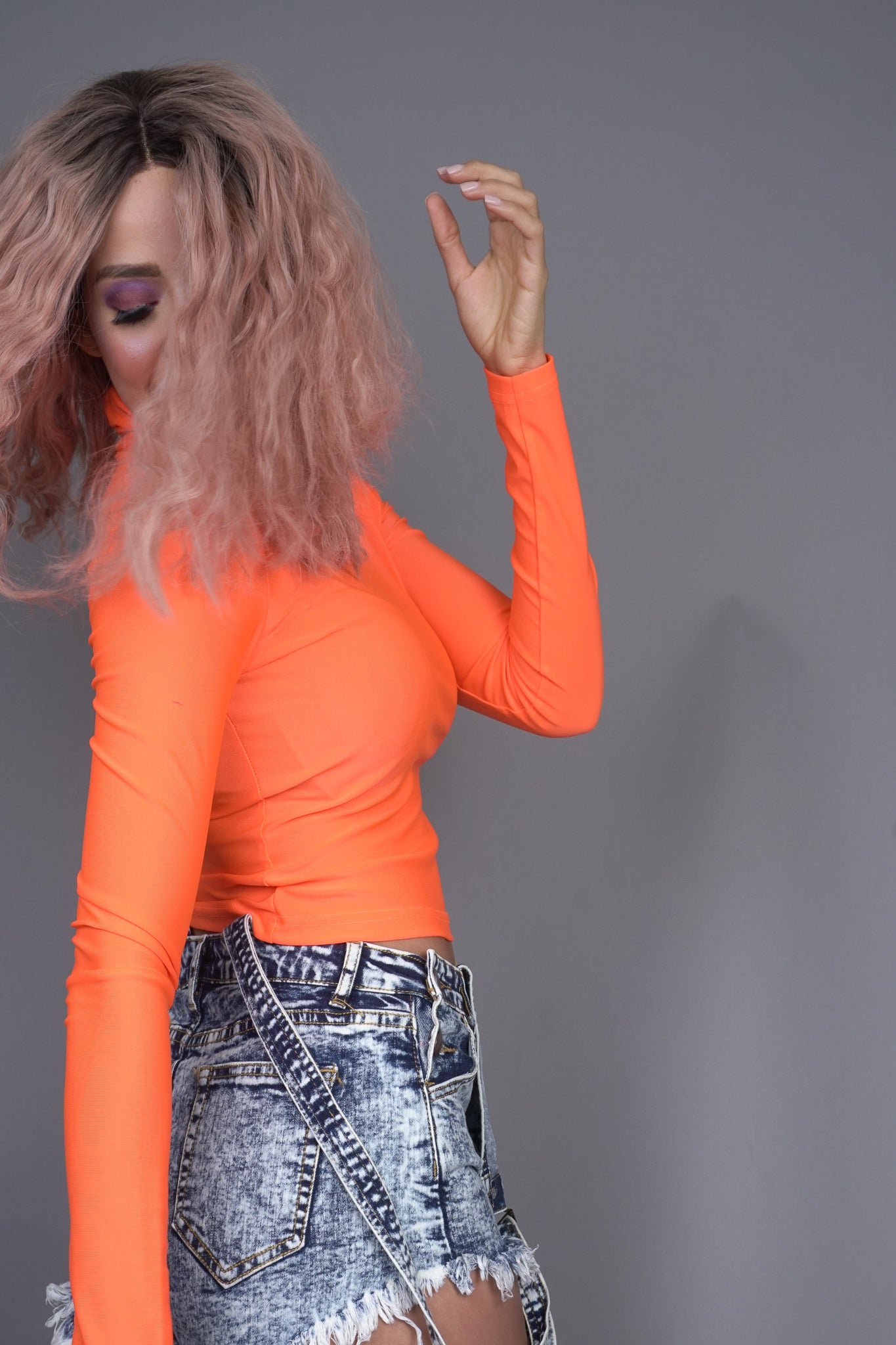Orange Essential Turtleneck