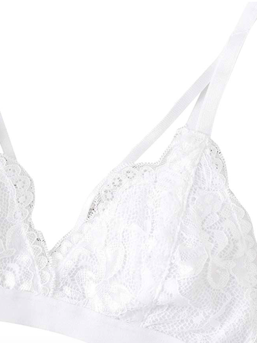 TIE FRONT LACE BRALETTE SET